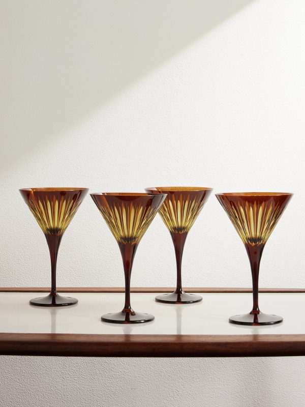 Prism Set of Four Martini Glasses Prism Set of Four Martini Glasses