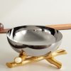 Bambou Medium Stainless Steel and Gold-Plated Bowl Bambou Medium Stainless Steel and Gold-Plated Bowl