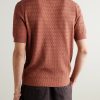 Textured-Cotton Polo Shirt - BK Textured-Cotton Polo Shirt - BK