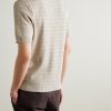 Textured-Cotton Polo Shirt - BK