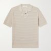 Textured-Cotton Polo Shirt