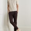 Textured-Cotton Polo Shirt - OU