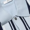 Golf Striped Merino Wool Polo Shirt - CU