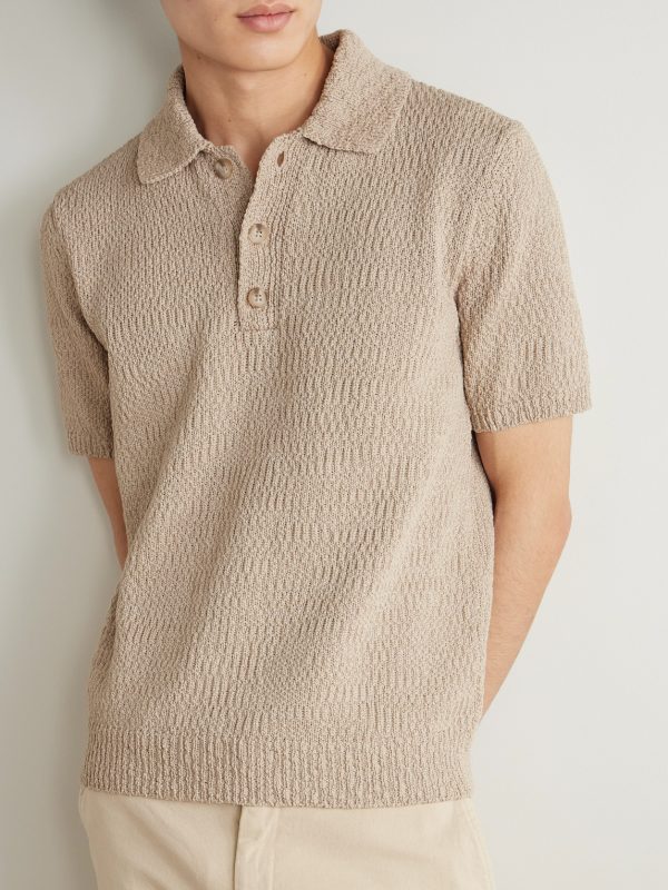 Slub Cotton Polo Shirt - FR Slub Cotton Polo Shirt - FR