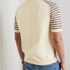Striped Textured-Knit Organic Cotton Polo Shirt - BK