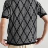 Jacquard-Knit Organic Cotton-Blend Terry Shirt - BK Jacquard-Knit Organic Cotton-Blend Terry Shirt - BK