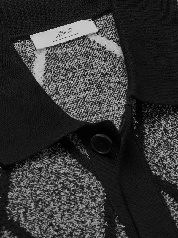 Jacquard-Knit Organic Cotton-Blend Terry Shirt - CU Jacquard-Knit Organic Cotton-Blend Terry Shirt - CU
