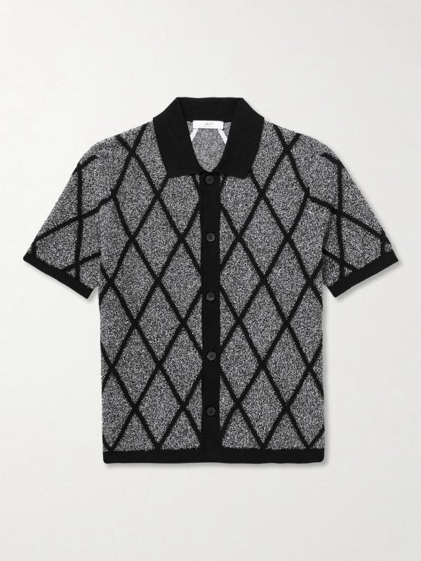 Jacquard-Knit Organic Cotton-Blend Terry Shirt Jacquard-Knit Organic Cotton-Blend Terry Shirt