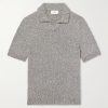 Organic Cotton-Bouclé Polo Shirt