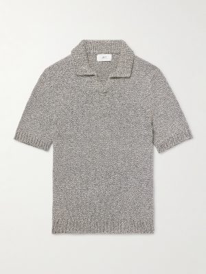 Organic Cotton-Bouclé Polo Shirt Organic Cotton-Bouclé Polo Shirt