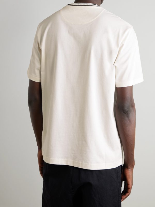 Striped Organic and Recycled Cotton-Jersey T-Shirt - BK Striped Organic and Recycled Cotton-Jersey T-Shirt - BK