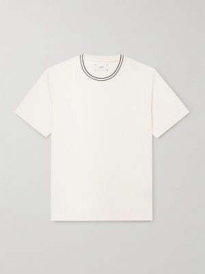 Striped Organic and Recycled Cotton-Jersey T-Shirt Striped Organic and Recycled Cotton-Jersey T-Shirt