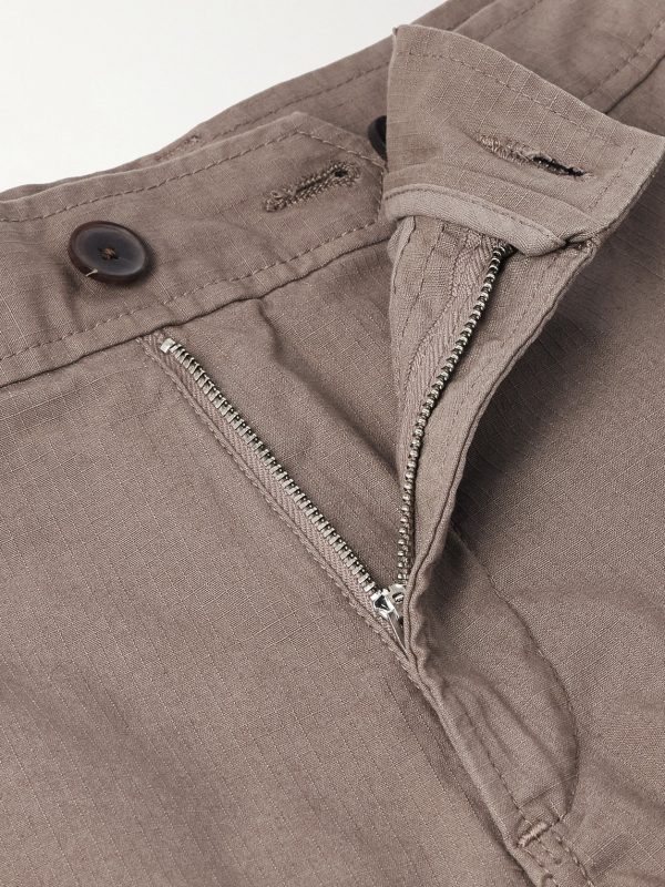 Edward Straight-Leg Organic Cotton-Blend Ripstop Cargo Trousers - E1 Edward Straight-Leg Organic Cotton-Blend Ripstop Cargo Trousers - E1