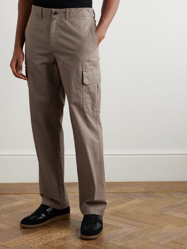 Edward Straight-Leg Organic Cotton-Blend Ripstop Cargo Trousers - FR Edward Straight-Leg Organic Cotton-Blend Ripstop Cargo Trousers - FR