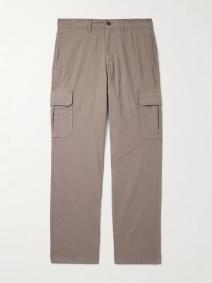 Edward Straight-Leg Organic Cotton-Blend Ripstop Cargo Trousers