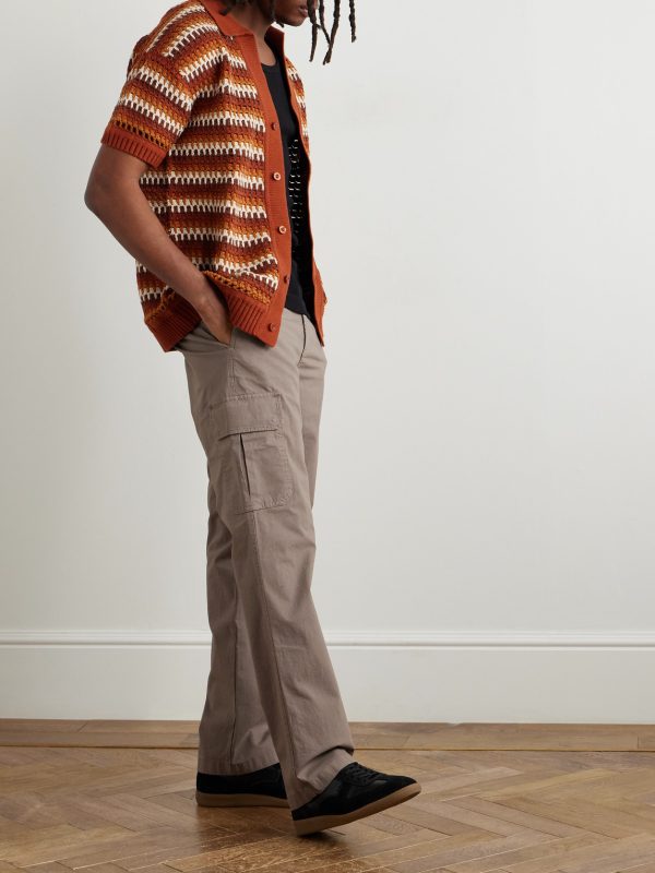 Edward Straight-Leg Organic Cotton-Blend Ripstop Cargo Trousers - OU Edward Straight-Leg Organic Cotton-Blend Ripstop Cargo Trousers - OU