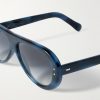 + Cubitts Ischia Aviator-Style Acetate Sunglasses - CU + Cubitts Ischia Aviator-Style Acetate Sunglasses - CU