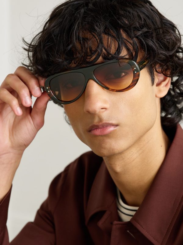 + Cubitts Ischia Aviator-Style Acetate Sunglasses - OU