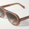 + Cubitts Ischia Aviator-Style Acetate Sunglasses - CU