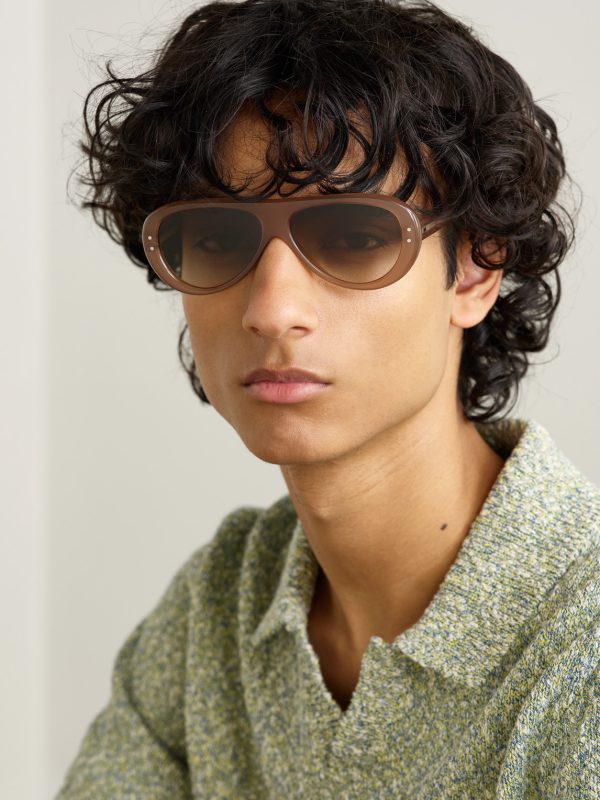 + Cubitts Ischia Aviator-Style Acetate Sunglasses - OU
