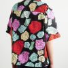 Convertible-Collar Floral-Print Cotton-Poplin Shirt - BK