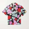 Convertible-Collar Floral-Print Cotton-Poplin Shirt
