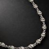 Dead Head 14-Karat White Gold Diamond Chain Necklace Dead Head 14-Karat White Gold Diamond Chain Necklace