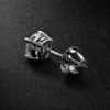 14-Karat White Gold Diamond Single Earring - BK 14-Karat White Gold Diamond Single Earring - BK