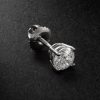 14-Karat White Gold Diamond Single Earring 14-Karat White Gold Diamond Single Earring
