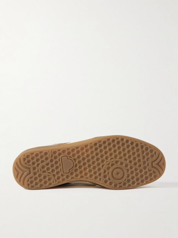 Colour-Block Suede and Leather Sneakers - E1 Colour-Block Suede and Leather Sneakers - E1