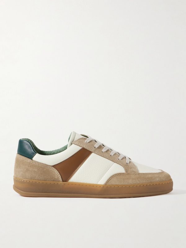 Colour-Block Suede and Leather Sneakers Colour-Block Suede and Leather Sneakers