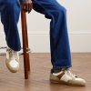 Colour-Block Suede and Leather Sneakers - OU Colour-Block Suede and Leather Sneakers - OU