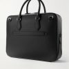 Textured-Leather Briefcase - BK Textured-Leather Briefcase - BK