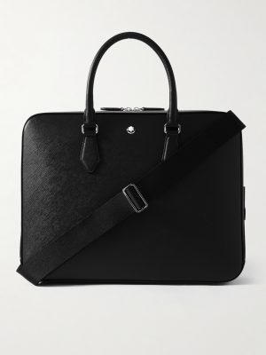 Textured-Leather Briefcase