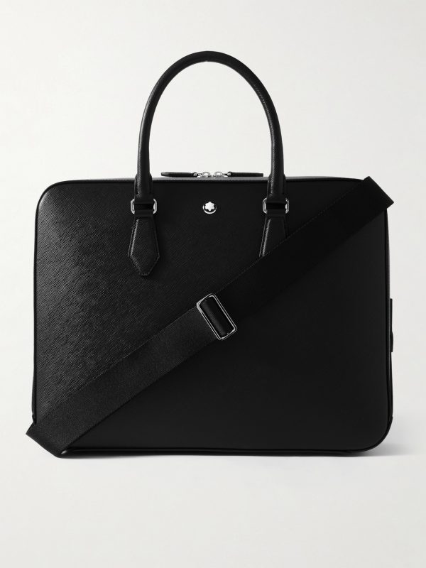 Textured-Leather Briefcase Textured-Leather Briefcase