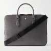 Textured-Leather Briefcase