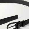3.5cm Cross-Grain Leather Belt - E1