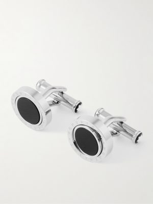 Stainless Steel Onyx Cufflinks Stainless Steel Onyx Cufflinks