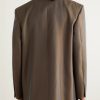 Virgin Wool-Blend Drill Blazer - BK