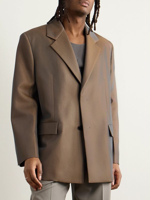 Virgin Wool-Blend Drill Blazer - FR