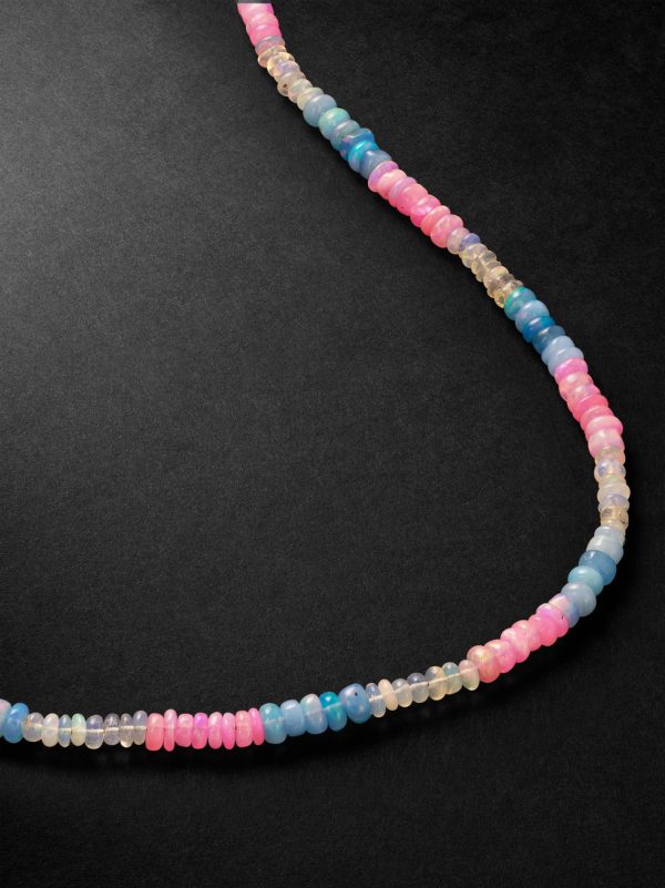 Gold Opal Beaded Necklace - CU Gold Opal Beaded Necklace - CU