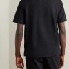 Camp-Collar Waffle-Knit Organic Cotton Shirt - BK Camp-Collar Waffle-Knit Organic Cotton Shirt - BK