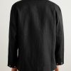 Camp-Collar Linen-Canvas Overshirt - BK Camp-Collar Linen-Canvas Overshirt - BK