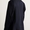 Unstructured Wool Suit Jacket - BK Unstructured Wool Suit Jacket - BK