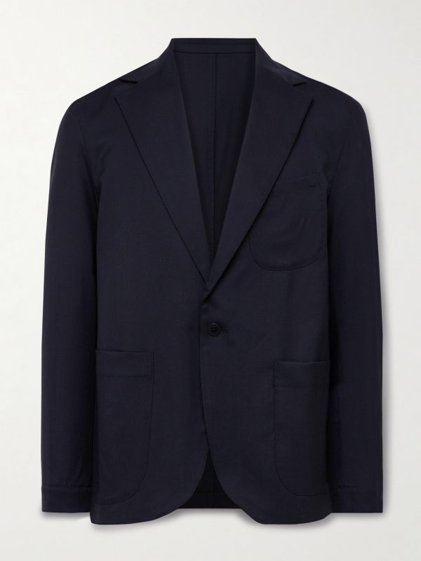 Unstructured Wool Suit Jacket Unstructured Wool Suit Jacket