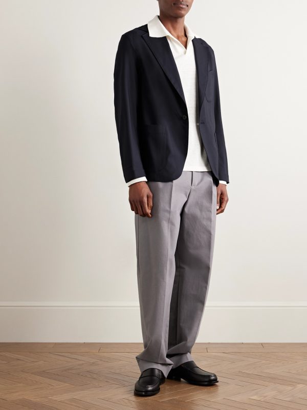 Unstructured Wool Suit Jacket - OU Unstructured Wool Suit Jacket - OU