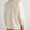 Camp-Collar Cotton and Linen-Blend Shirt - BK