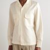 Camp-Collar Cotton and Linen-Blend Shirt - FR
