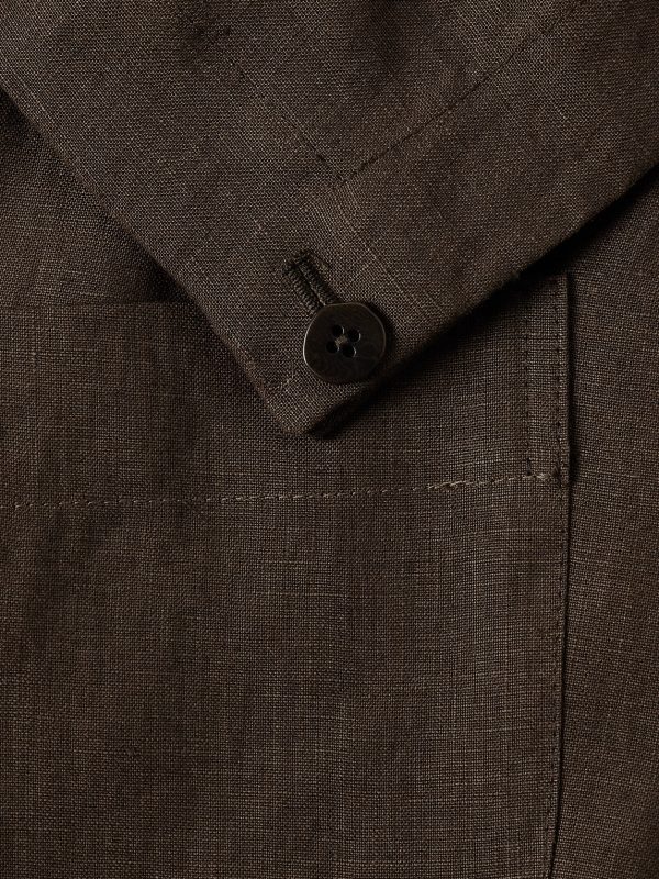 Unstructured Washed-Linen Blazer - CU Unstructured Washed-Linen Blazer - CU
