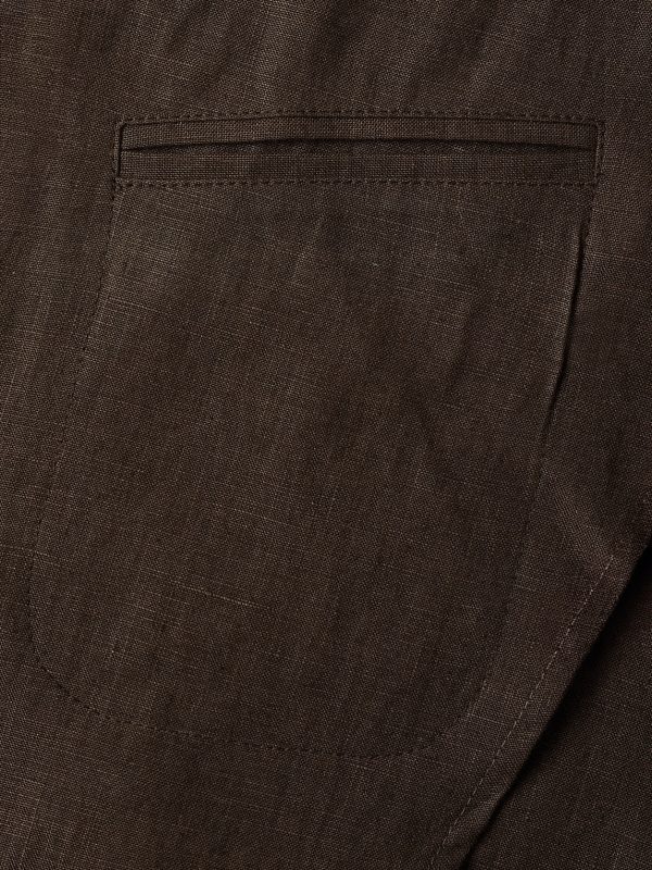 Unstructured Washed-Linen Blazer - E1 Unstructured Washed-Linen Blazer - E1